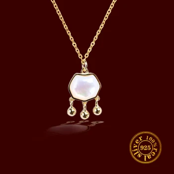 

bague femme argent 925 sterling silver fishtail Pendant Necklace for Women Elegant wedding Jewelry Gift