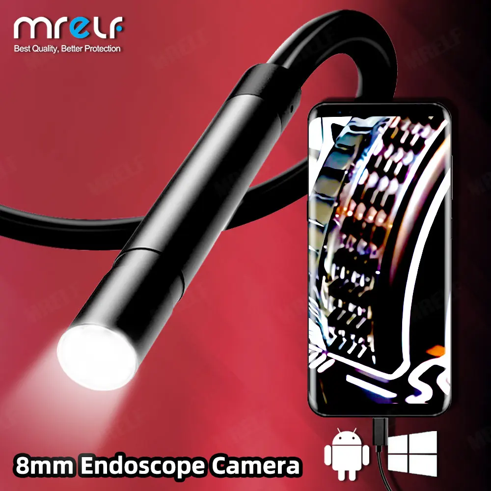 8 мм бороскоп мини камера эндоскоп Тип C Android для doscope Usb Мобильная видео Гибкая