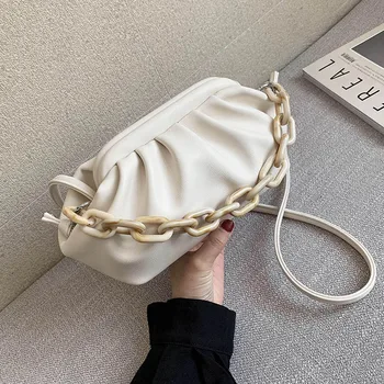 

Bolsas de mensajero de hombro de cuero de PU de Color caramelo para mujeres 2020 Bolso pequeno cruzado bolso de cadena de viaje