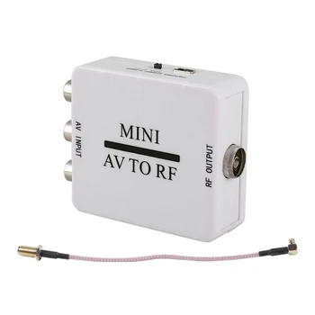 

RF Sma Female Bulkhead to Mcx Male Right Angle RF Cable RG316 15cm & Video Converter Box RCA AV CVSB to RF Adapter