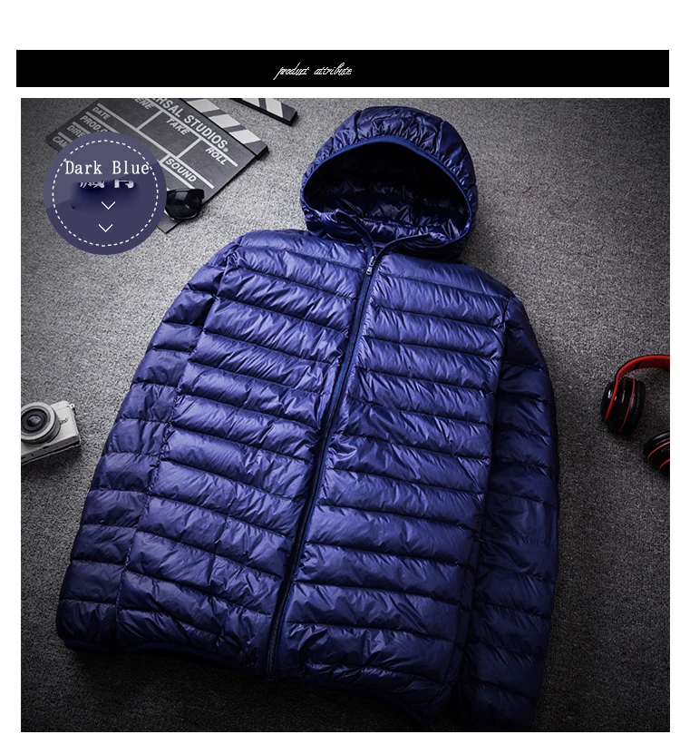 Большой размер 9XL 10XL 11XL alta calidad ультра светильник вниз chaqueta 90% pato blanco abajo con capucha para hombre chaqueta abrigo