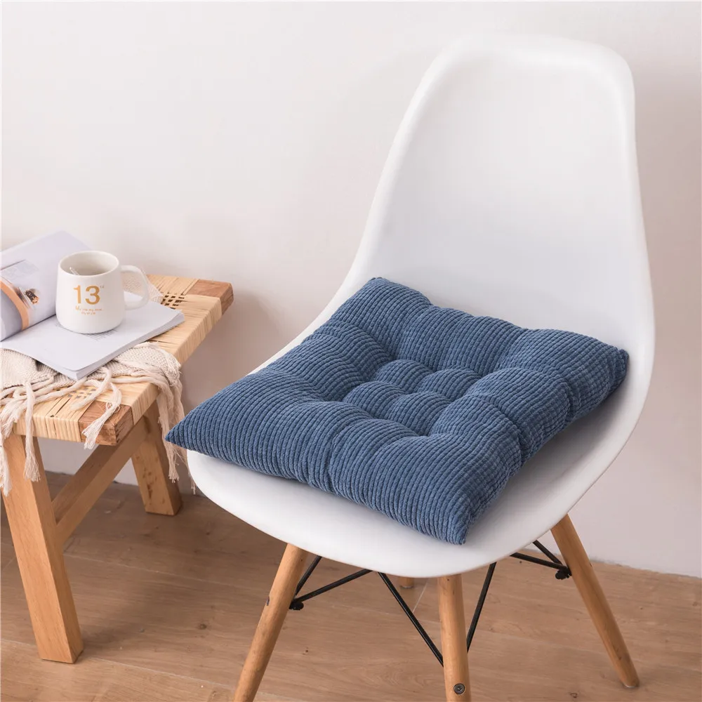 Breathable Dining Chair Cushion With Straps, Soft And Comfortable