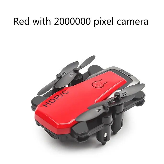 Мини Дрон Rc вертолет селфи Дроны с камерой HD профессиональные детские игрушки для мальчиков Мини карманный Радиоуправляемый Дрон Складная маленькая игрушка - Цвет: red 2000000 pixels