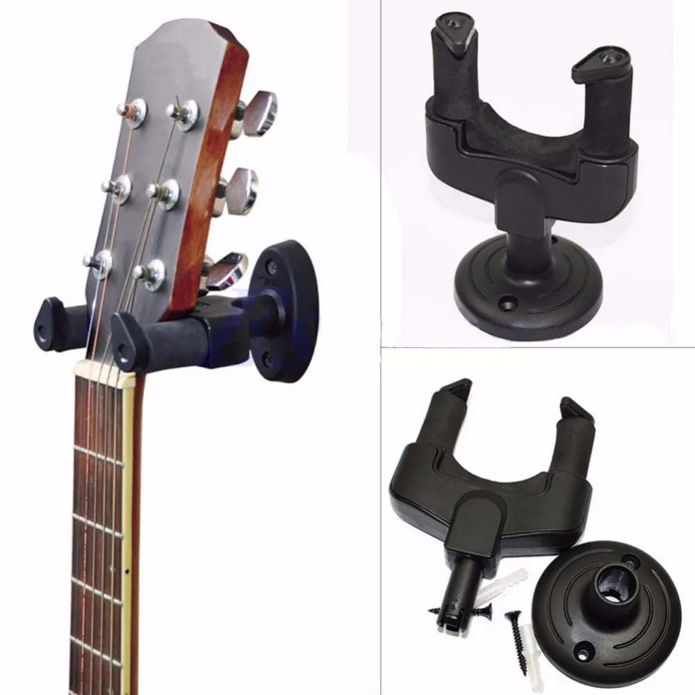 IRIN Guitar Wall Hanger Holder Stand Rack Hook Mount for All Size Guitar Black