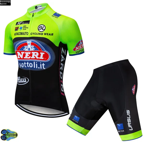 Picture Color Команда ITALIA Велоспорт Джерси 16D набор велошорт Ropa Ciclismo мужские летние быстросохнущие Pro велосипед Майо брюки одежда - Цвет: Picture Color