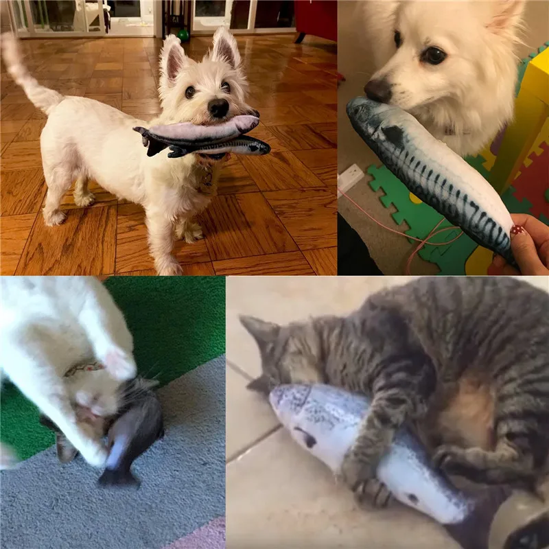 Fish-Shaped Soft Silicone Mint cat toy (21)