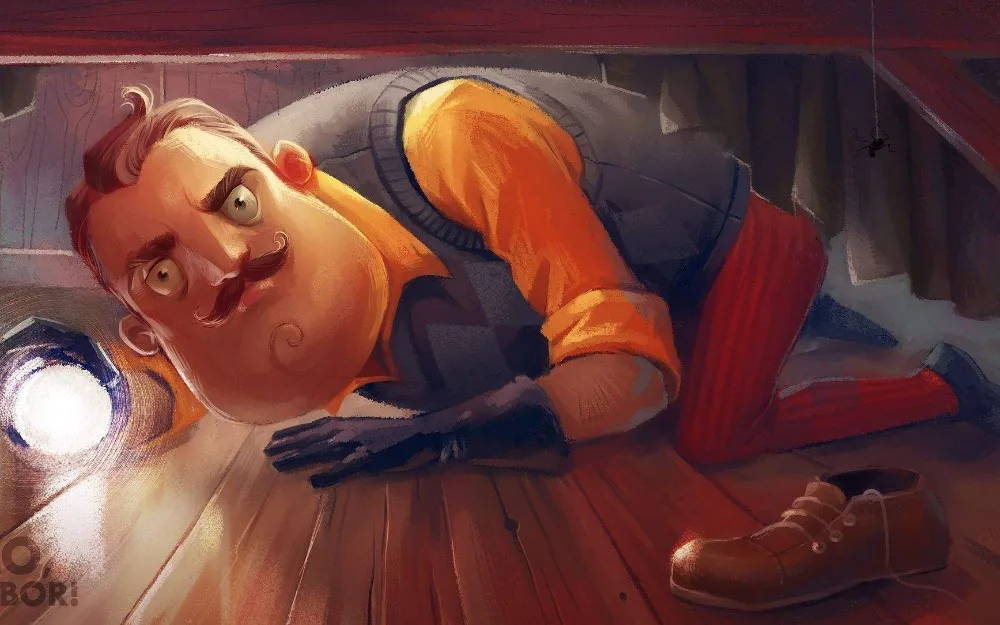 Аниме Косплэй игры Hello Neighbor маска латексная маска шлем вечерние Косплэй реквизит