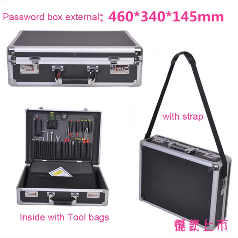 

Aluminum alloy toolbox large suitcase Multifunction Shockproof aluminum case Incorporated Model box Instrument box Equipment box