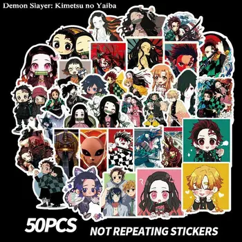 

50Pc Anime Demon Slayer Graffiti Sticker Skateboard Laptop Luggage Fridge Decals Cosplay Props Gift