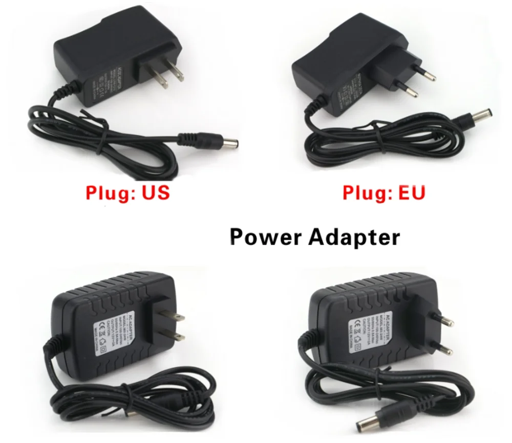 12V 2A Power Supply Adapter - AC 110V To DC 12V, 24W Max, With 5.5x2.1mm Plug For LED Strips, CCTV - View #9