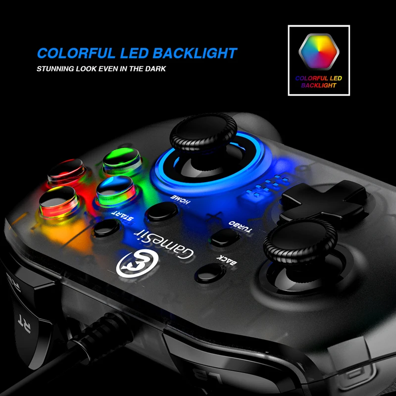 GameSir T4W контроллер ПК геймпад Проводная игровая площадка турбо функция двойная