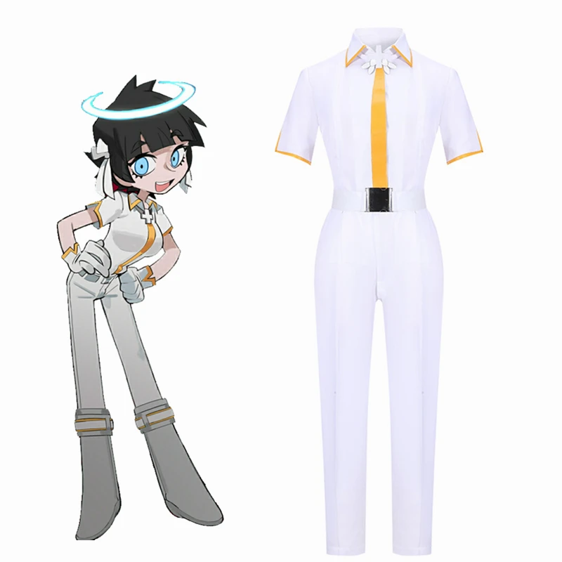 Аниме игра Helltaker любопытный Ангел Azazel Косплей Костюм для взрослых женщин и мужчин