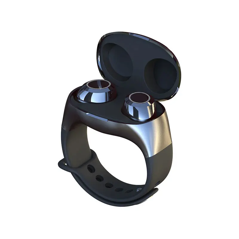 

HM50 TWS Wristband Earphone Bluetooth 5.0 True Wireless Earbuds Noise Cancelling Touch Binaural Earphone Mini Sport Headset