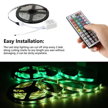 

Bluetooth LED Strip Lights 300 led RGB 5050 SMD Flexible Ribbon Waterproof RGB LED Light 10M Tape Diode DC 12V Bluetooth Control