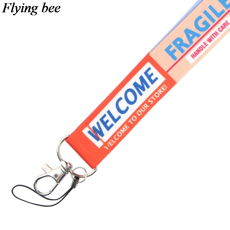 Flyingbee Предупреждение знаки брелок для мобильного телефона с изображением