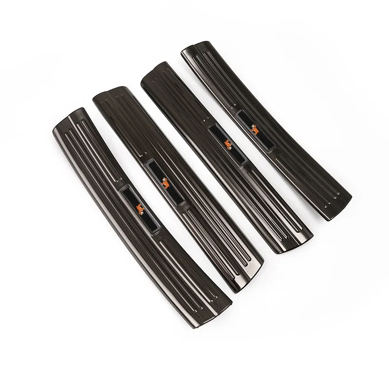 4 шт. нержавеющая сталь автомобильный порог протектор педаль добро пожаловать