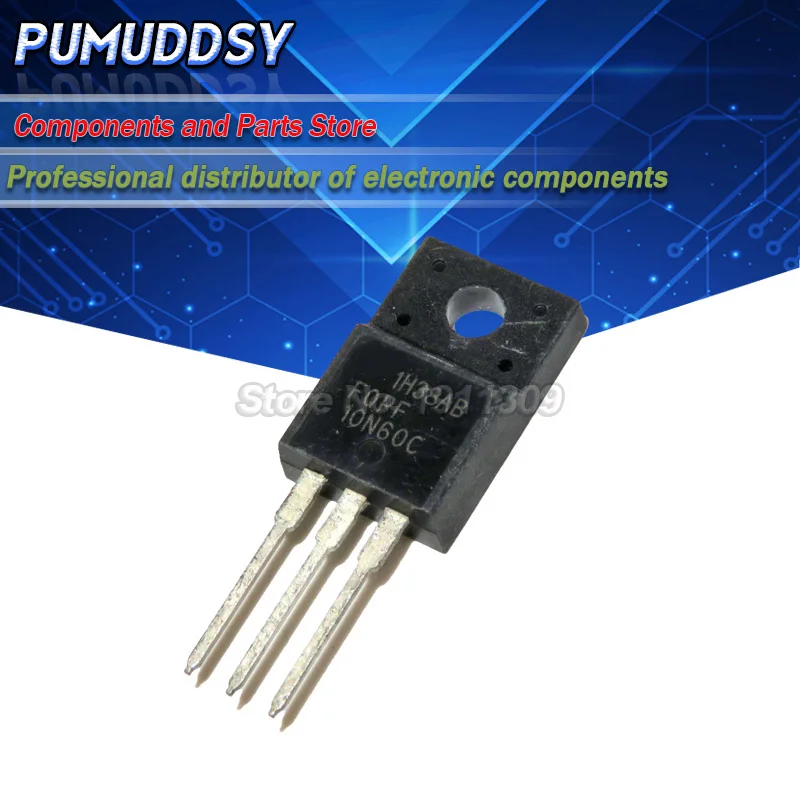 10 шт. FQPF10N60C TO-220 10N60 TO220 10N60C 10A 600V MOSFET N-Channel IC | Электронные компоненты и