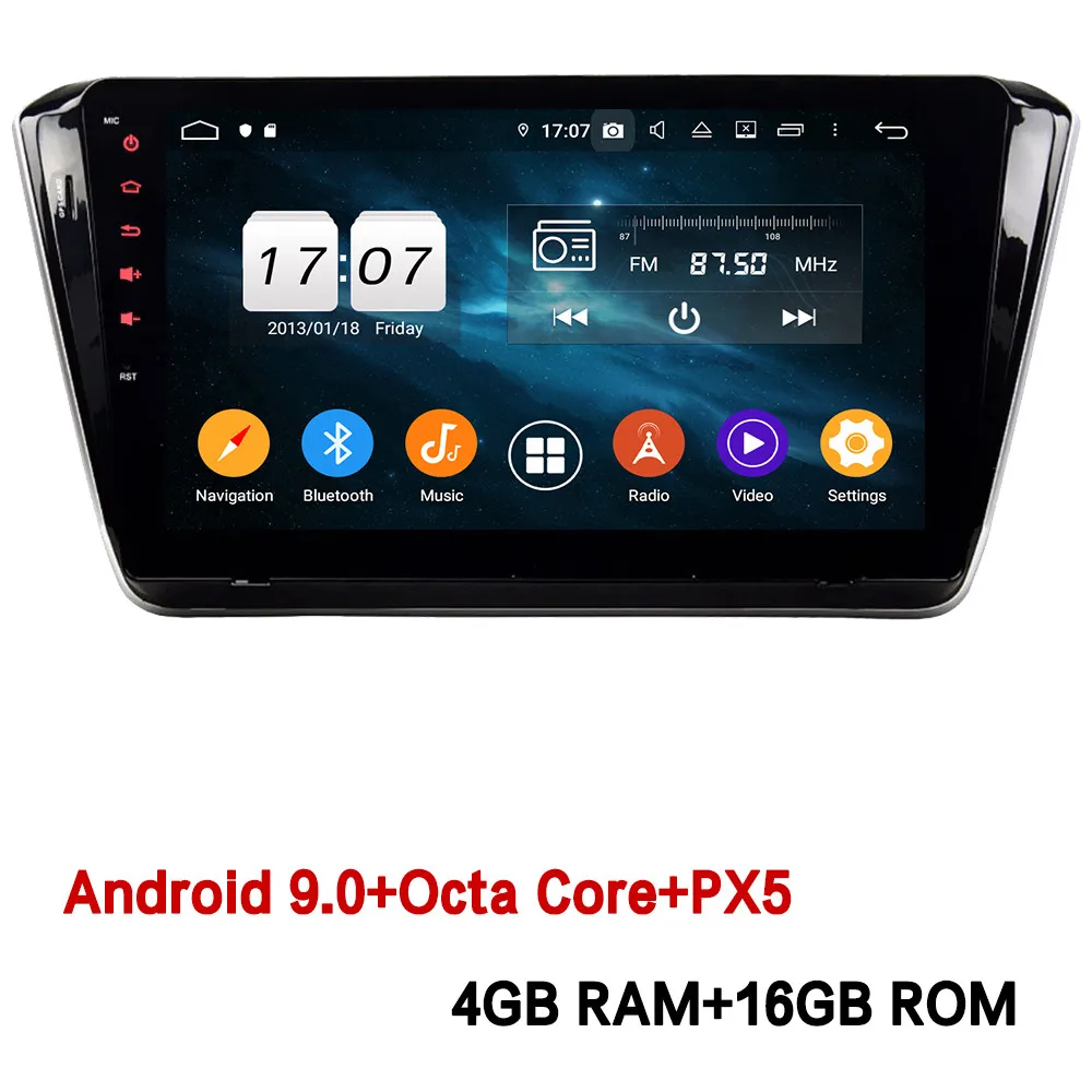 4GB RAM x 16GB ROM Klyde 10," ips 4G Android 9,0 Восьмиядерный 4 Гб ОЗУ 64 Гб ПЗУ DSP BT автомобильный DVD мультимедийный плеер радио для Skoda Superb B8 - Цвет: 4GB RAM x 16GB ROM