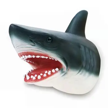 

Shark Hand Puppet Gloves Story Animal Figure Vividly Realistic Kids Toys Model Children Gifts Role Play Party