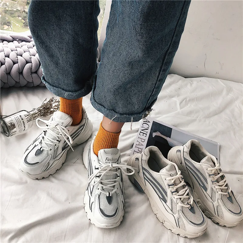 

2019 Summer New Style Network hong zhi Smoked Shoes INS Super Fire Korean-style Harajuku Retro Hong Kong Style Athletic Shoes