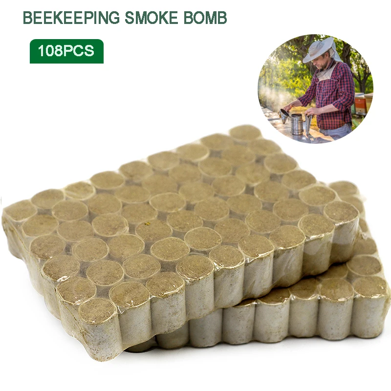 

108 pcs/bag MINI Bee Smoke Bombs Beekeeper Dedicated Herbal Fumigating In Bees Box Disinfect beekeeping Equipment Beehive tool