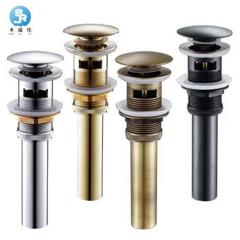 

Shengruijia Bathroom Basin Deodorant Drainer Bathroom Water Heating Hardware Accessories Cross-Border Black Copper Drain Hole