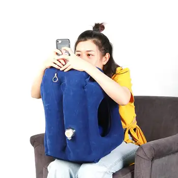 

Plane Car Soft Cushion PVC Inflatable High-quality Solid Portable Comfortable Sleeping Pillow Back Support Neck Pillow