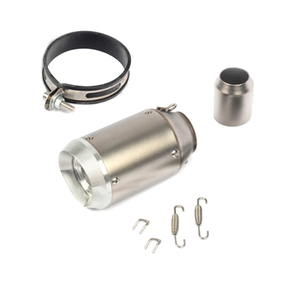 

Motorcycle 51mm Mini Exhaust Muffler Tube Pipe Carbon Fiber Welding Adapter