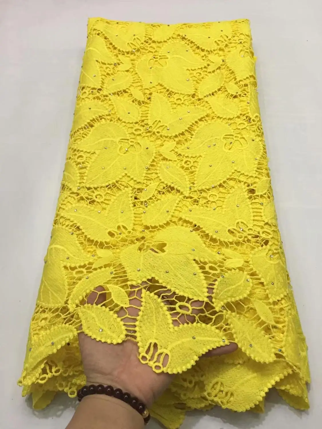 2019 Latest Guipure Lace Cord Embroiderey French African Tulle Fabric High Quality Nigeria For Wedding | Дом и сад