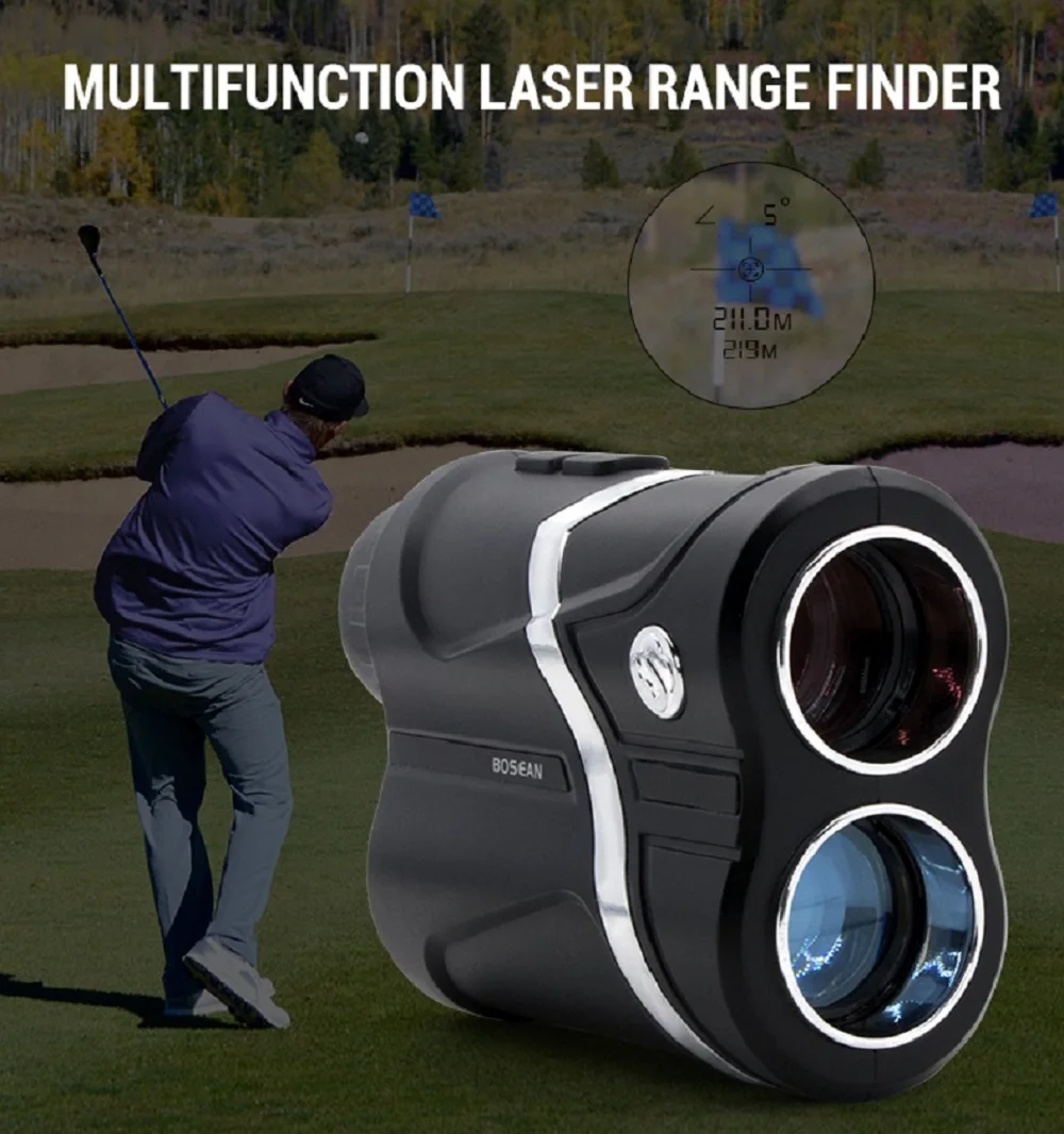 Лазерный дальномер для гольфа 1500 м usb зарядка Авто фокус дальномер 7X с блокировкой флага, непрерывное сканирование, 5 режимов с бесплатной батареей
