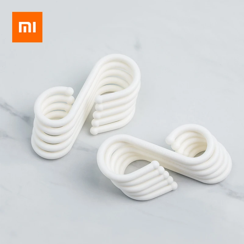 

Xiaomi Strong S-shape Hook Hanging Hanger Storage Holders Organizer Household Essential For Bathroom Kitchen Bedroom Wardrobe