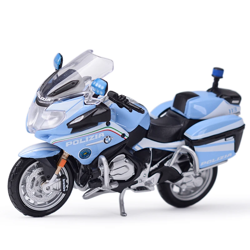 Maisto 1:18 BMW R1200 RT California Police Die Cast Vehicles Collectible Motorcycle Model Toys 4
