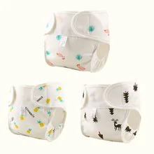 Herbabe 2pcs Baby Cloth Diapers Cover for Newborn Kids Washable Reusable Toilet Training Pants Cotton Nappy Cloth Pocket Diapers