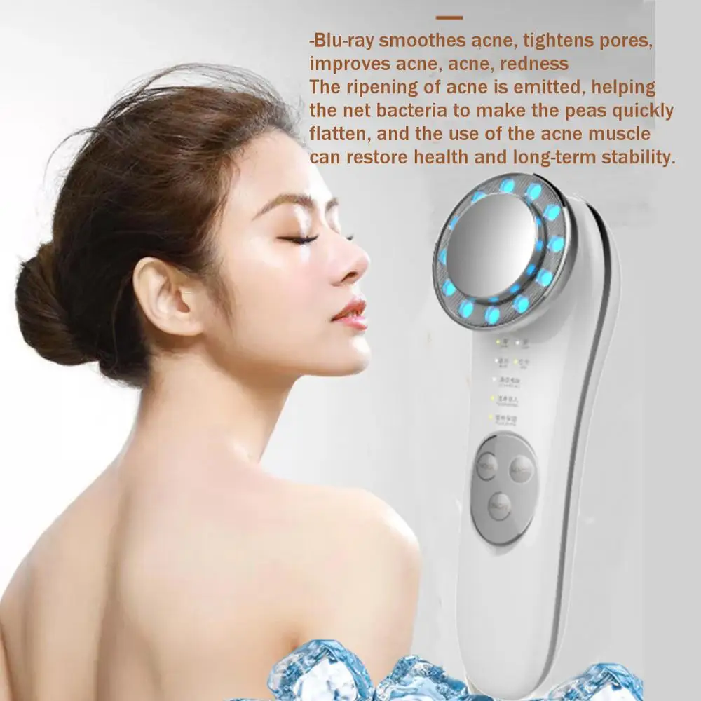 Электрическая Омолаживающая машина, ультразвуковое устройство для красоты лица, ионный очиститель для лица, против морщин, массажер для подтяжки кожи