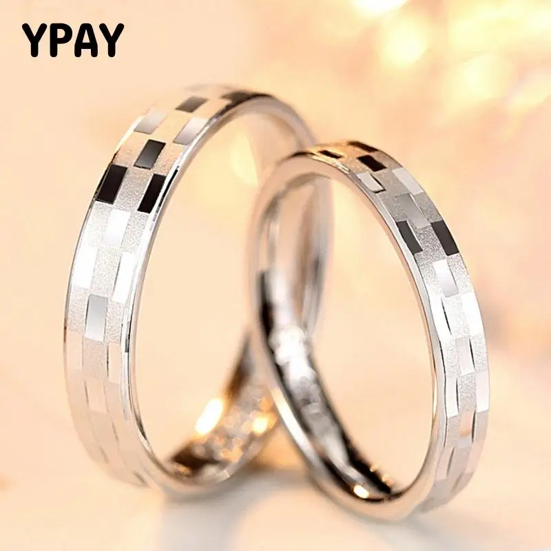 YPAY 1 шт. 100% реальная фотография Серебряная Фотография Корея Япония простое кольцо
