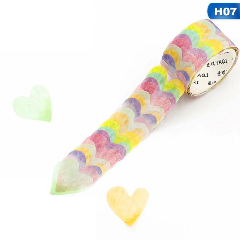 07 200 Pcs/цветочный сверток лепестки лента для скрэпбукинга Washi Стикеры липкий Бумага цветок Скрапбукинг дневник Бумага Стикеры s - Цвет: 07