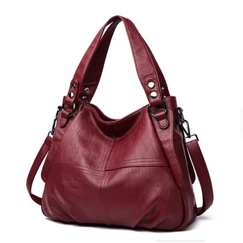 

Fashion Women Bag Soft Leather Handbags Hot Ladies Shoulder Bag High Capacity Crossbody Bags For Women Messenger Bags Sac