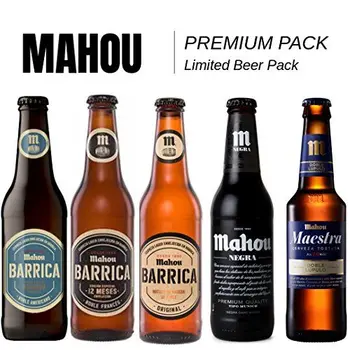 

Mahou cerveza Pack SUPREME Cerveza Premium De Mahou Edición Limitada - Mahou Barrica Edición Bourbon, Mahou Barrica Edicion 12