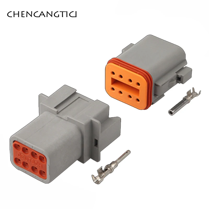 Deutsch DTP04-2P-E003 automotive connectors 2-way gray receptacle qty=3 