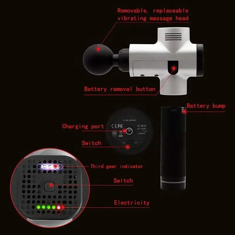 Массаж талии шеи пистолет ударный Вибрационный мышечный массажер Спортивное восстановление Релаксация организма Stoutpipe фитнес магическое оборудование