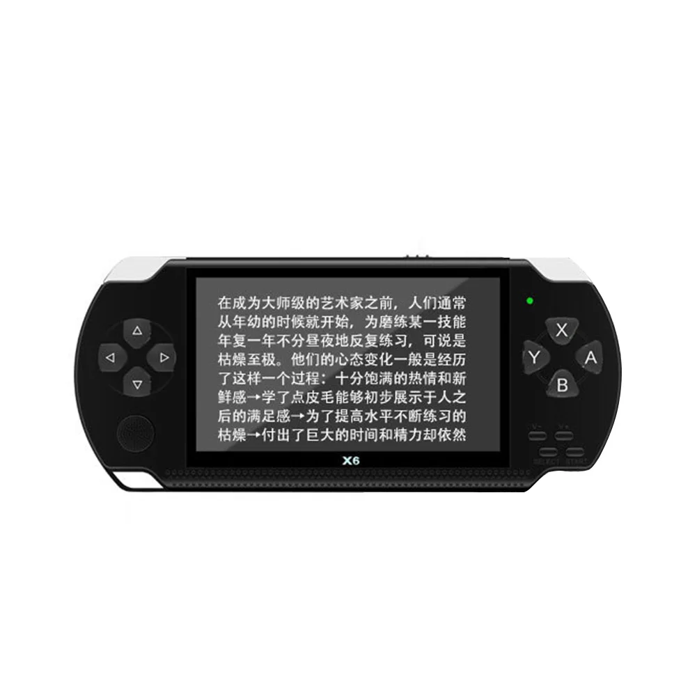 4," Детская портативная игровая консоль ручной плеер карманный размер 8G подарки большой экран HD перезаряжаемая многофункциональная простая в эксплуатации - Цвет: Black UK