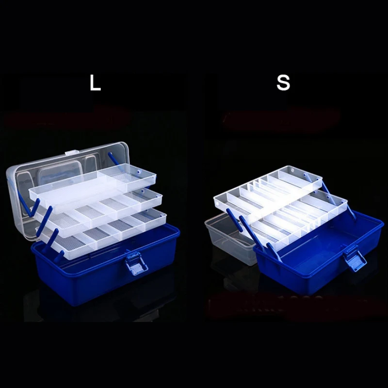 Мульт-слой различные отсеки приманки чехол для хранения приманки Крючки Органайзер контейнер с приманками Рыболовные Снасти Коробка