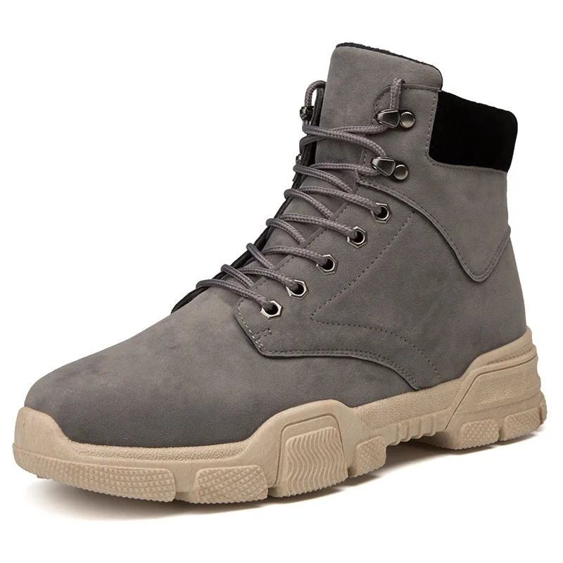 

2019 Autumn Winter New Arrivals Fashion Martin boots Men Upgrade Ankle boots Wear Keep warm Comfort Winter Shoes Army