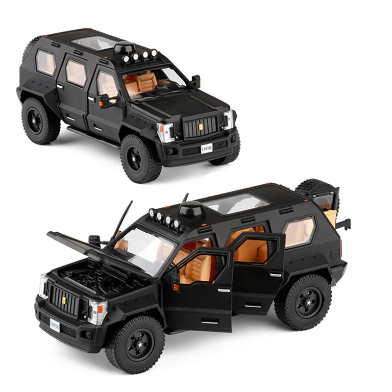 1:32 моделирование военный взрывозащищенный автомобиль внедорожник освещение музыкальная игрушка автомобиль сплав abs-игрушка внедорожный автомобиль для детей V176