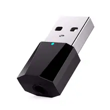 Bluetooth 4,2 звуковая карта USB внешний стерео ресивер с 3,5 мм Aux стабильный преобразователь передачи для динамика, наушников