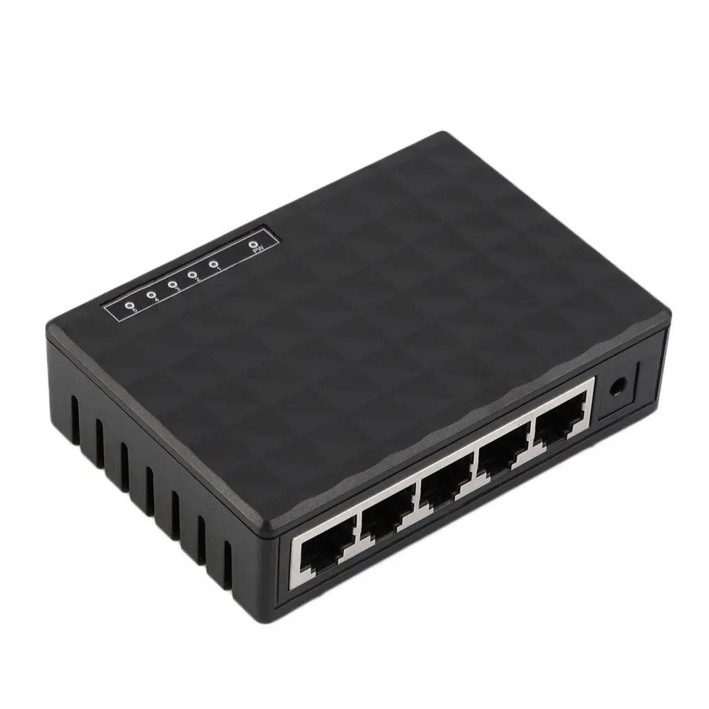 5 портов 100/10 Мбит/с Настольный Ethernet сетевой коммутатор LAN адаптер концентратор Plug-and-Play подключение