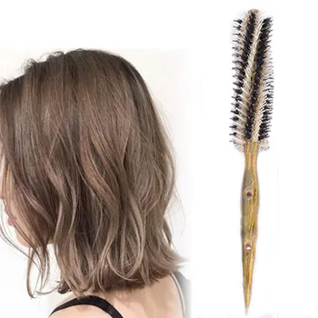 

wood Hair Brush Massage Comb Wooden Hairbrush Metal Comb Women Wet Curly Detangle Hair Brush Massager Household Styling Tools