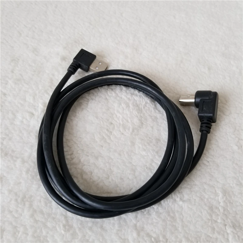 

90 Degree Right Angle USB B Port to Left Angle USB 2.0 A Male Data Transfer Extension Power Cable Black 1.5M
