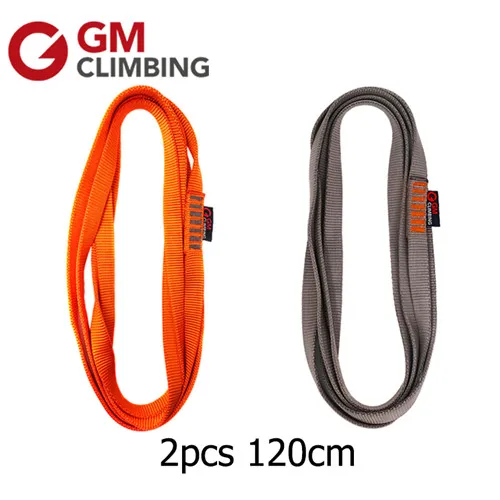 2pcs-mixed colors 120 см 22kN GM Вертушка для скалолазания нейлоновая Вертушка для скалолазания ремень с подшипником CE/UIAA Arborist качели гамак для йоги - Цвет: 2pcs-mixed colors