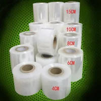 2 Roll /200 Meters PE Environment-friendly Wrapping Film Baling Film Packing Takeaway Sealing Plastic Wrap thickness 0.015mm 1